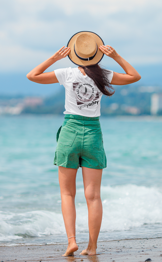 "Not All Who Wander Are Lost" Ribbed Tee